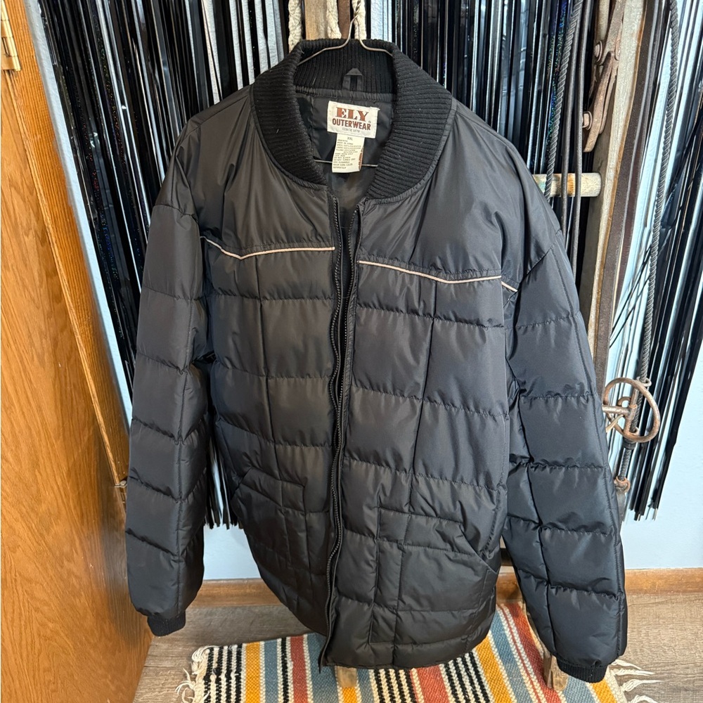 Ely Cattleman Black Puffer Jacket